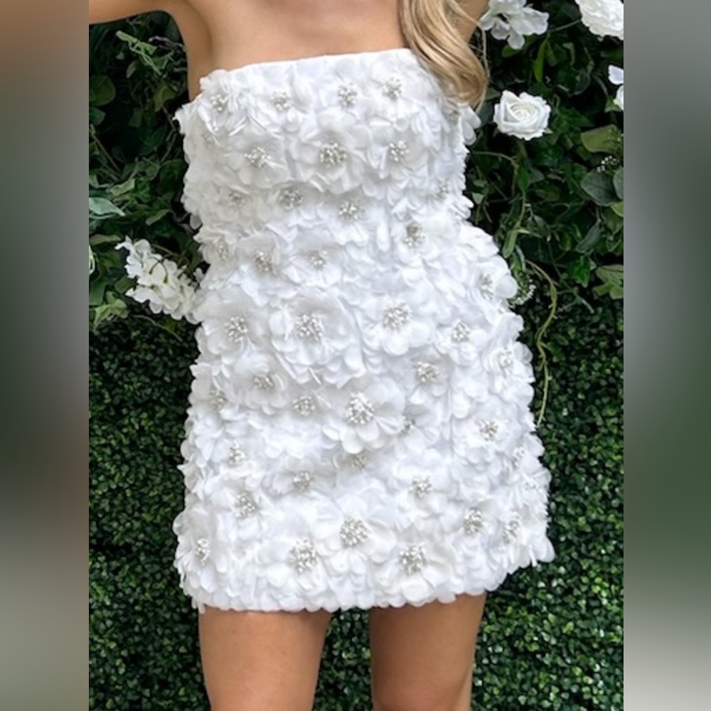 Alice & Olivia Strapless Dress Size 4